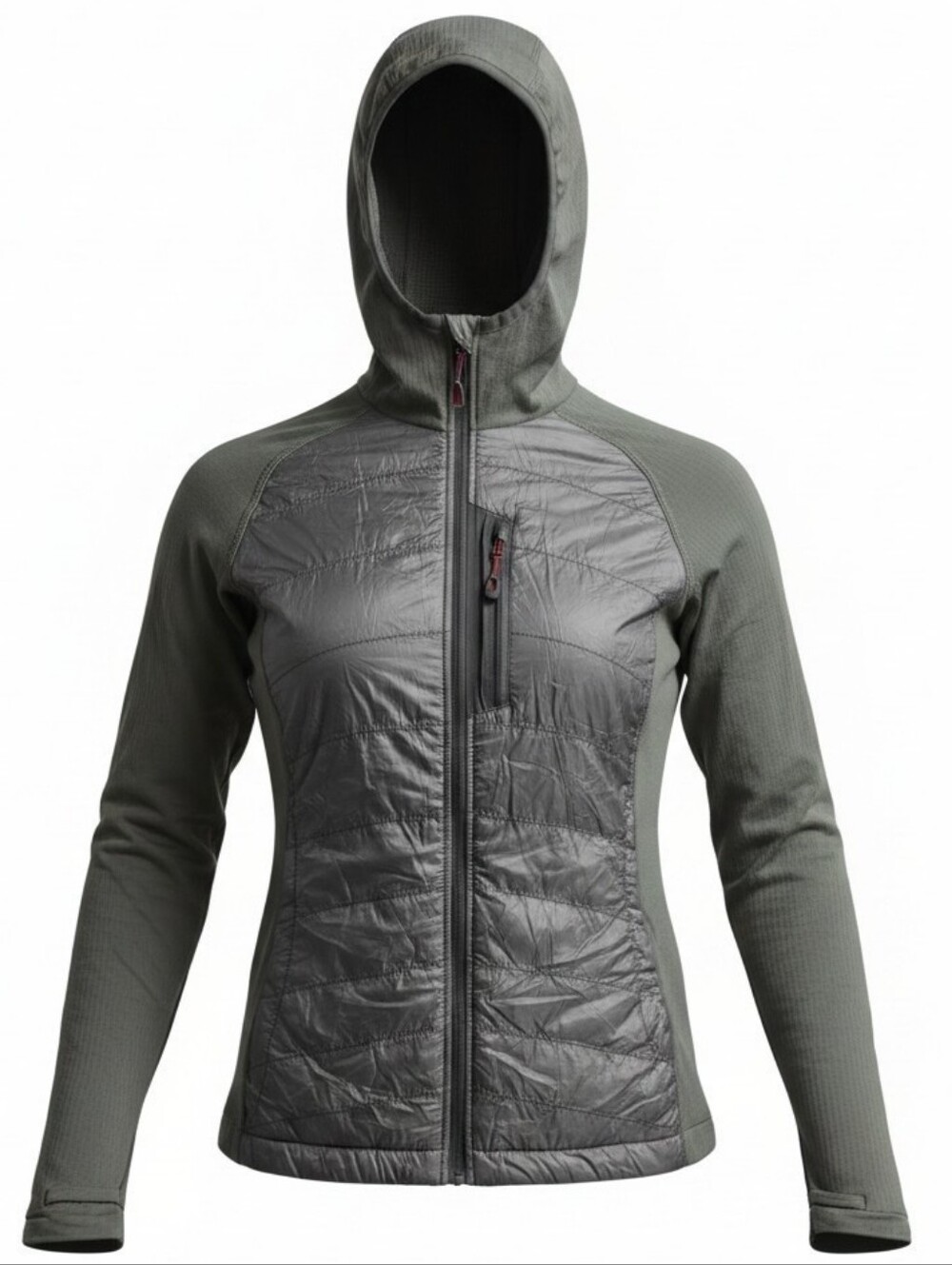 OUTDOOR RESEARCH | Deviator Hybrid Hooded Lightweight Jacket Full Zip Gray | S